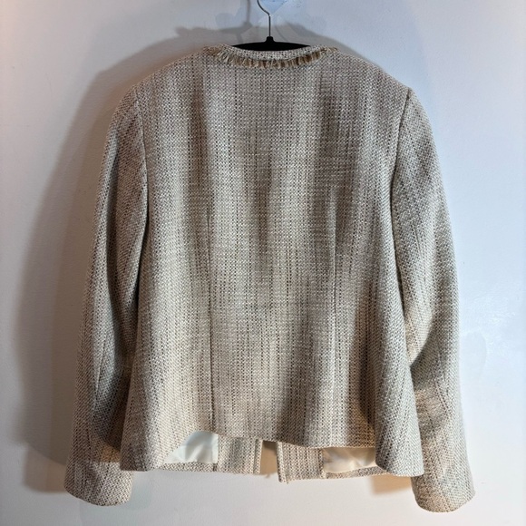 PENDLETON Sz 6 Jacket Sz 8 Skirt Suit Lined Tweed Hook Closure Shoulder Pads - Picture 9 of 15